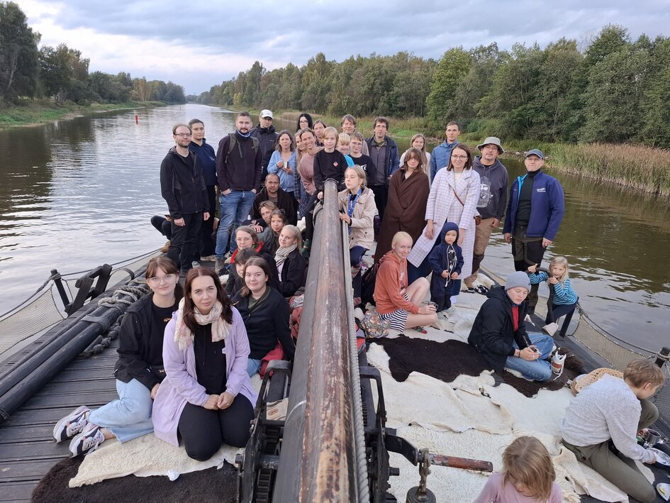 animal ecology group boat river Tartu